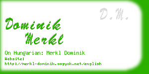 dominik merkl business card